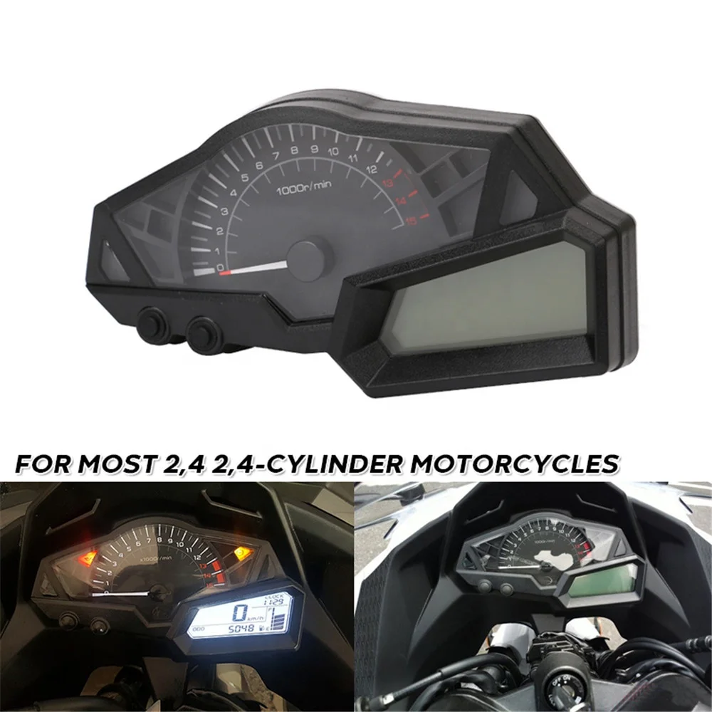 
 Универсальные гоночные мотоциклетные датчики OEM, кластерный тахометр, одометр, спидометр для KAWASAKI, Honda, Suzuki, Yamaha  