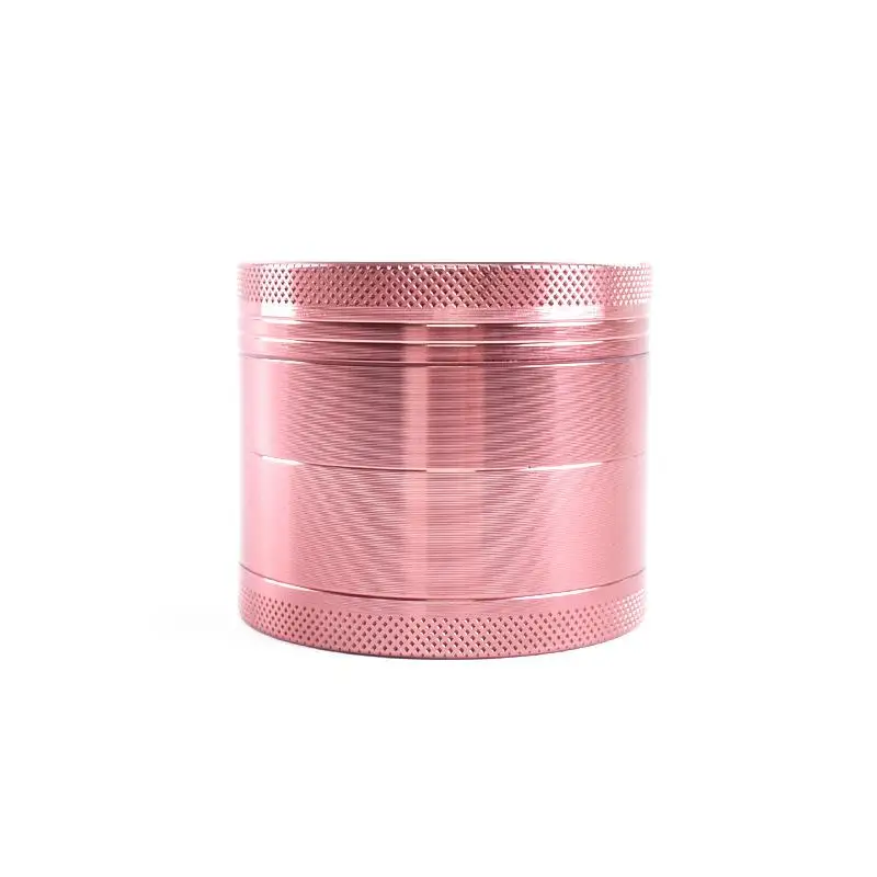 Pink Color Rose Gold Girl Love 4levels Alunium Herb Grinder Weed Tobacco Smoke Portable for Hookah Shisha Glass Water Pipe