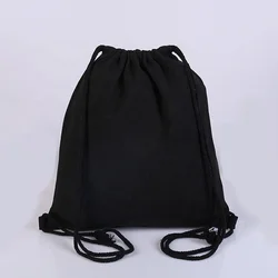 Pinghu Sinotex рекламный логотип, хлопковые сумки для покупок, холщовые рюкзаки с застежкой-шнурком