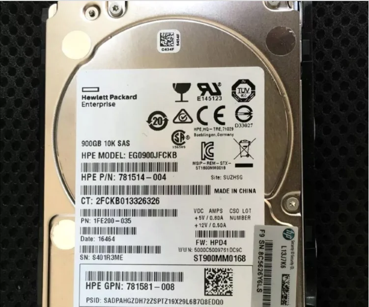
 716603-B21 900 гб SAS 10K 2.5in серверный жесткий диск  