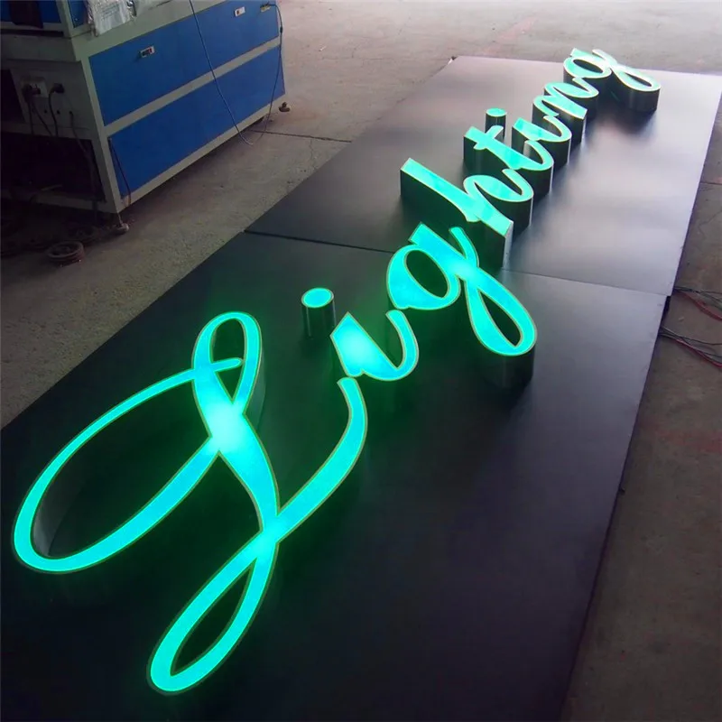Наружный 3D логотип пользовательских вывесок с подсветкой Led канал буквы