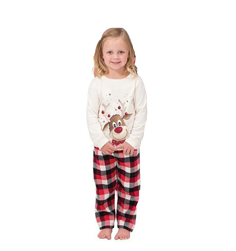 
Оптовая продажа, Рождественская семейная одежда, одежда для сна, пижамный комплект 