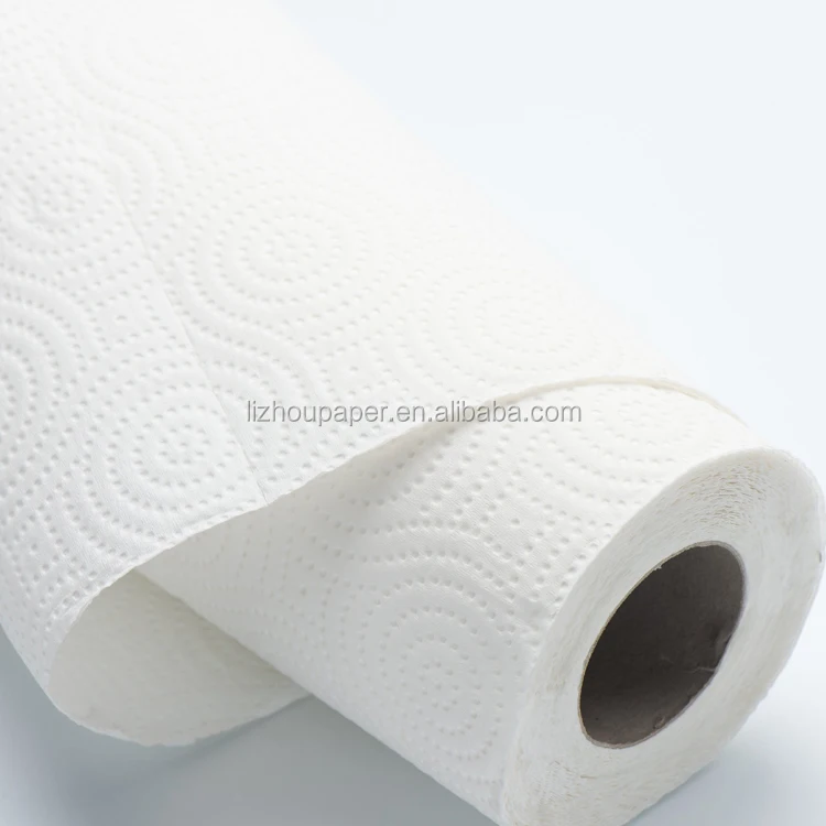 Пользовательская печать биоразлагаемая кухонная туалетная бумага из 100% натуральной древесной целлюлозы