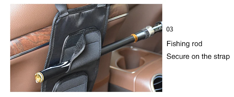 Fishing Rod Holder In Car Saver Travel Fish Pole Belt Clamp Vehicle Seat Storage Racks