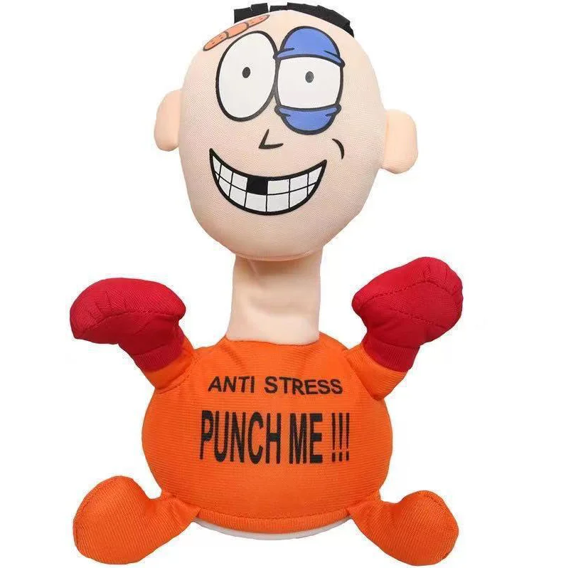 Электрическая модная плюшевая игрушка от стресса Punch Me, мягкая игрушка для снятия стресса, плюшевая игрушка, праздничный подарок