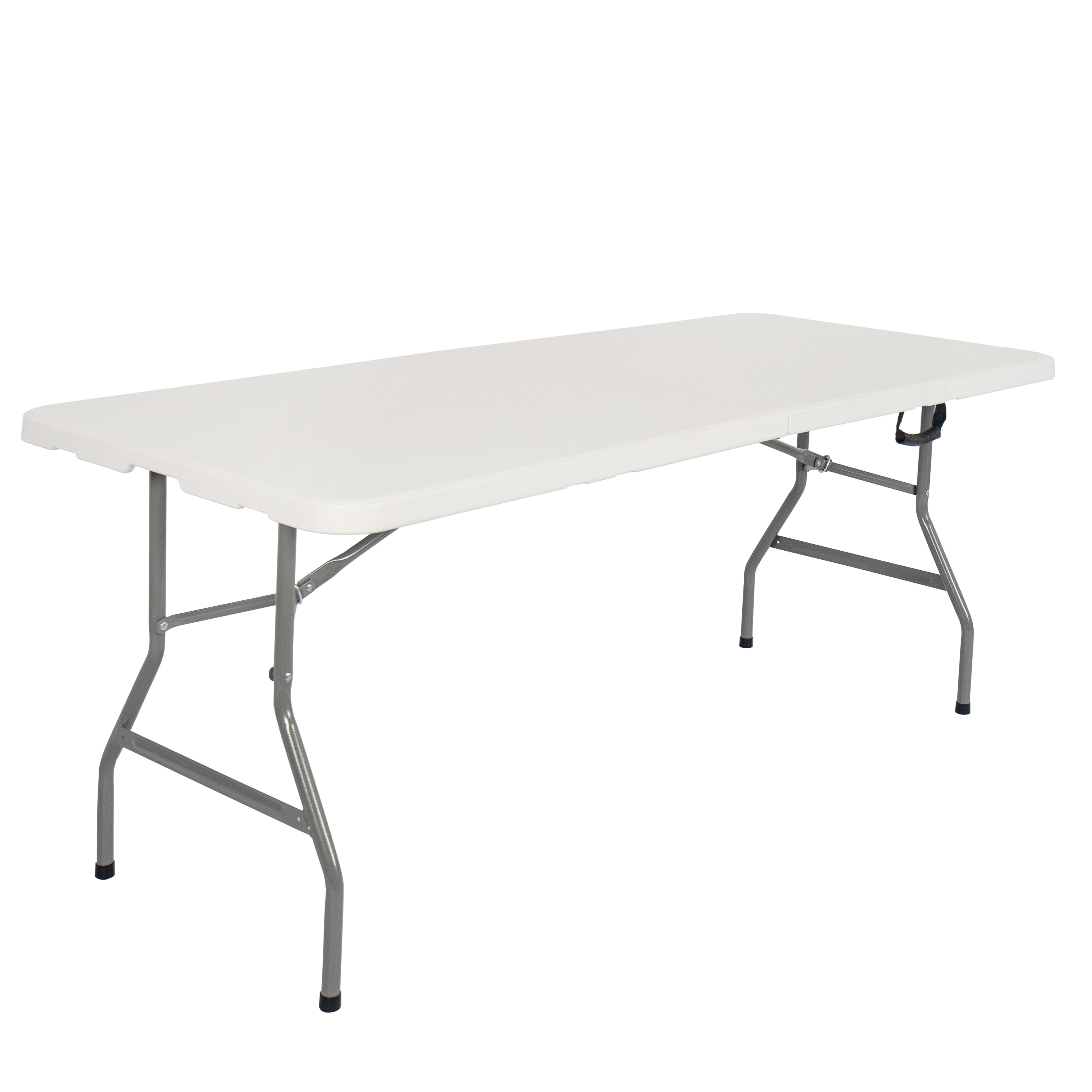 Дешевый белый пластиковый складной стол, 6 футов, 180 см, портативный стол для кемпинга по стандарту en581