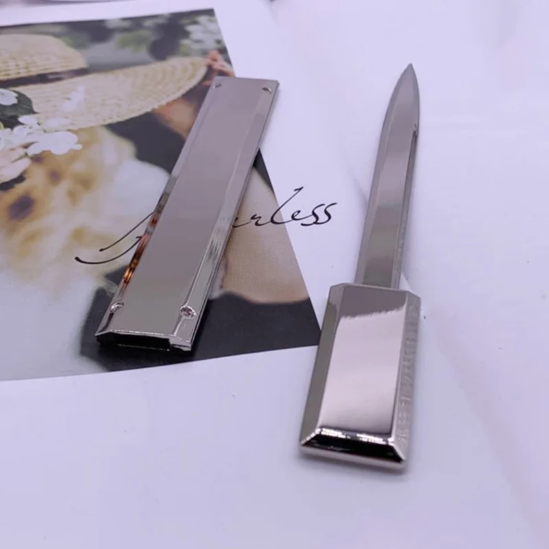 Оптовая продажа нож для открывания писем с коробкой набор металлических