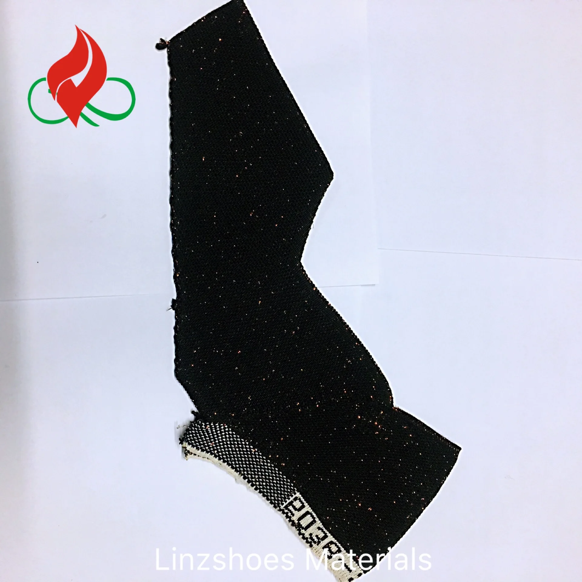 LNZ-F012 Sock2 черные плетеные носки на высоком каблуке из вязаного материала; Модная женская обувь