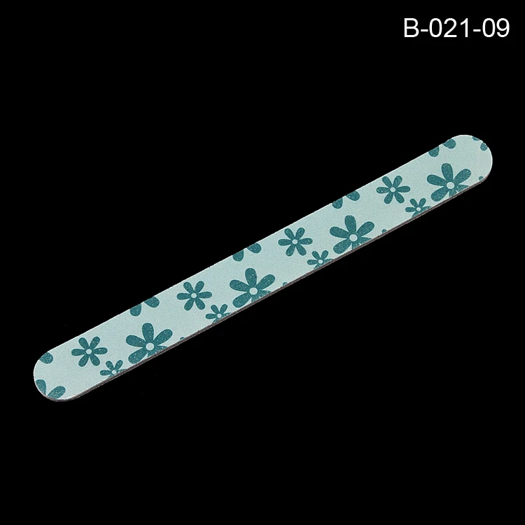Kids Finger Polishing Colorful multi patterns flower butterfly printed double side cheap wholesale sandpaper nail files
