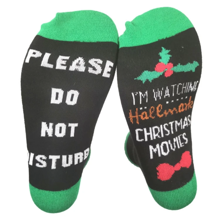 
 2021 Модные женские рождественские носки с индивидуальным логотипом, оптом  