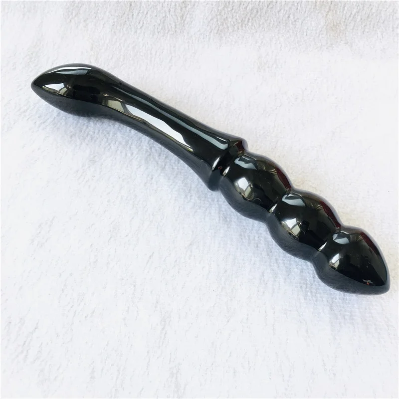 Оптовая продажа, натуральный высококачественный массажный кристаллический кварцевый фаллоимитатор Obsidian Yoni, палочка для сексуальных женщин