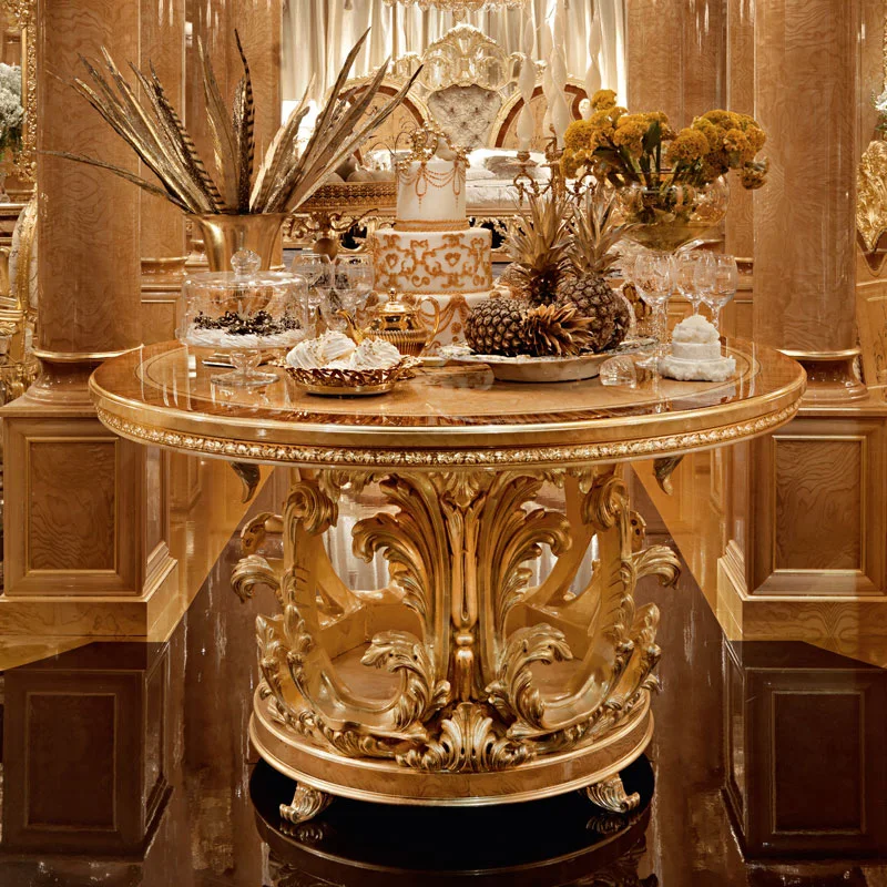 Антикварные столовые наборы во французском стиле Роскошный Королевский резной обеденный стол из массива дерева и стулья классическая мебель для ресторана