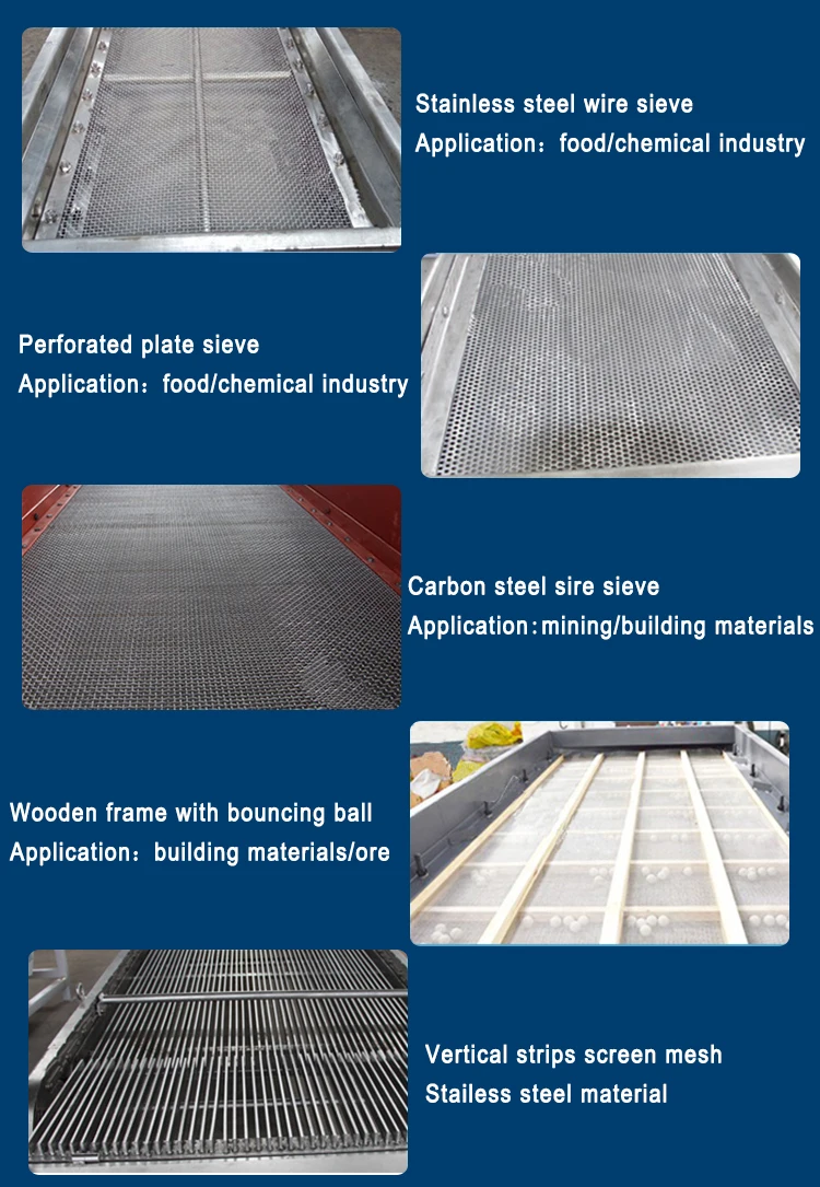 Linear Vibrating Screen Sifter For Frozen Fruit Cubes