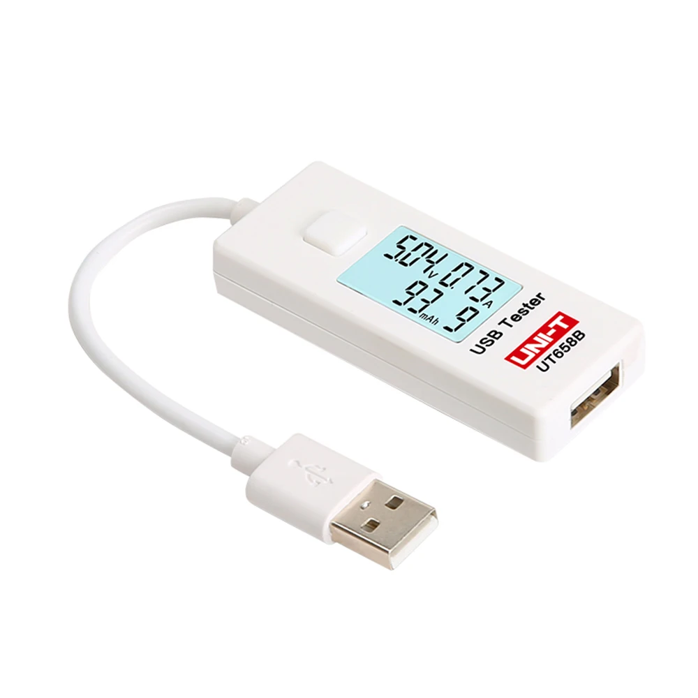 
USB-тестер UNI-T UT658B, цифровой usb-тестер напряжения и тока 
