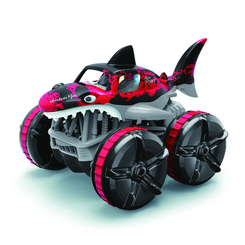 Полнофункциональный автомобиль-амфибия 2,4G 1:14 с дистанционным управлением Акула мегалодон подарок для ребенка с USB-зарядным устройством