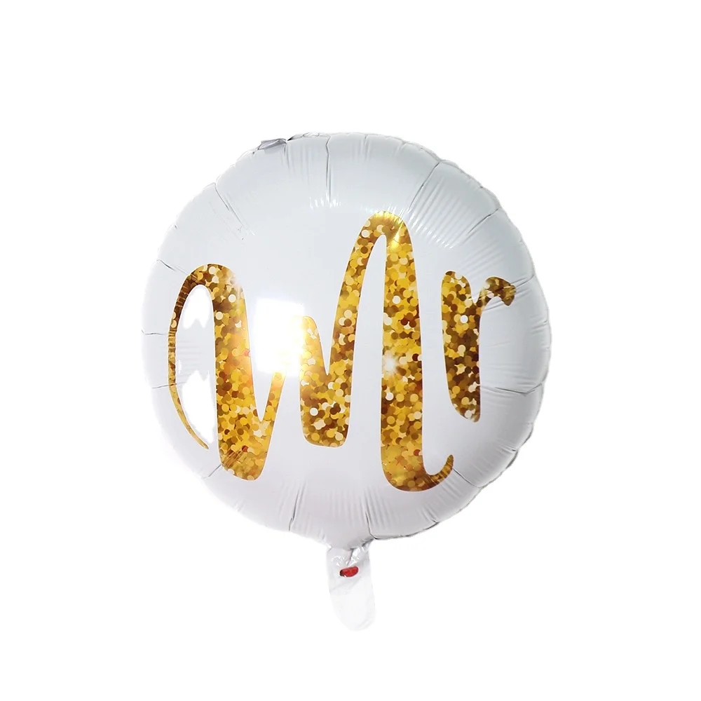 Фольгированный воздушный шар Mrs love в форме сердца для жениха на свадьбу с надписью «I love you»
