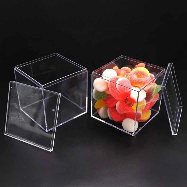 
 2021 оптовая продажа, сладкая пластиковая упаковочная коробка для конфет различной формы для свадьбы/прозрачная квадратная подарочная коробка  