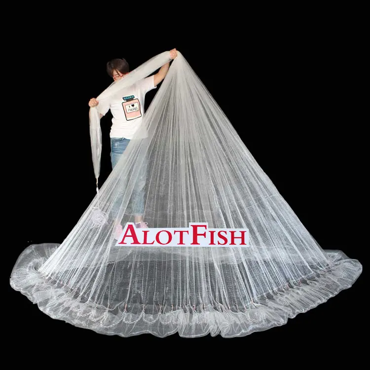 Alotfish 8FT 1/4 'sq привести цепь литая сетчатая нижнем кармане литая рыболовная сетка для продажи