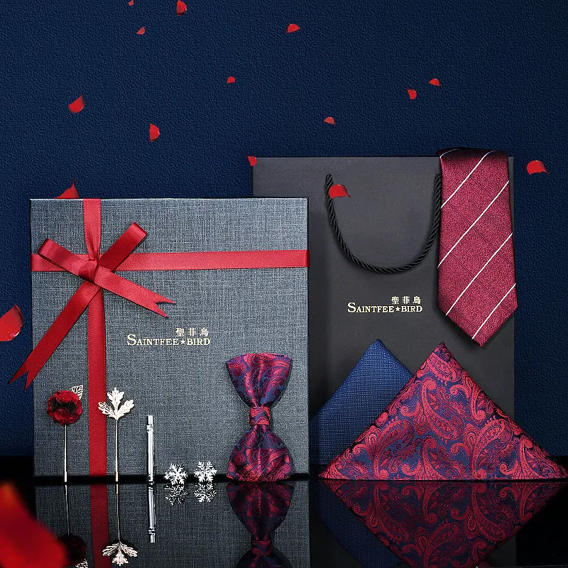 
 Бесплатная доставка, один минимальный объем заказа, мужской набор галстуков, роскошный подарочный набор, шелковый галстук, набор галстуков для мужчин  