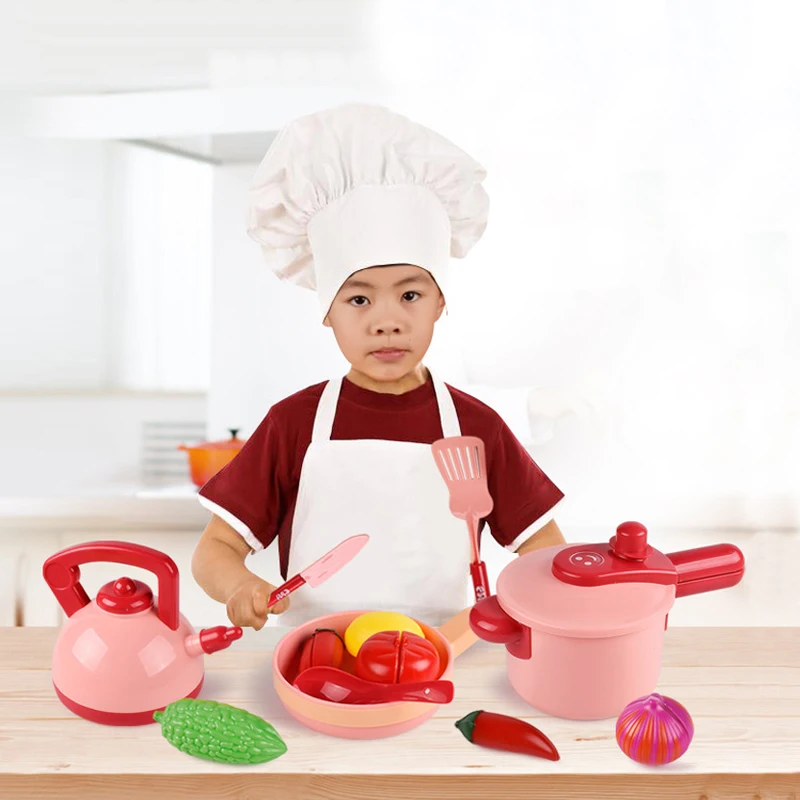 16 пакет игровой набор кухонной посуды набор Playset Развивающие детские игрушки для кухни, игрушки для детей, комплект с горшок