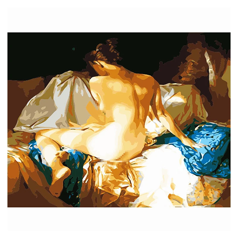 
Diy картина маслом цифровой Акриловая картина по номерам картиной Пареха Desnuda обнаженных сексуальных женские тела шоу картина взрослых ню живопись 