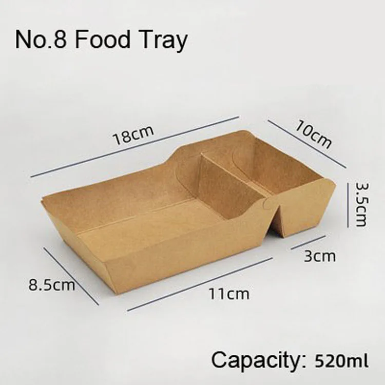 8food tray kraft