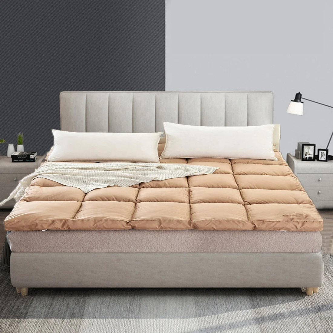 
Роскошный матрас для кровати, для двуспальной кровати, размер king, воздушный поток 5 см 