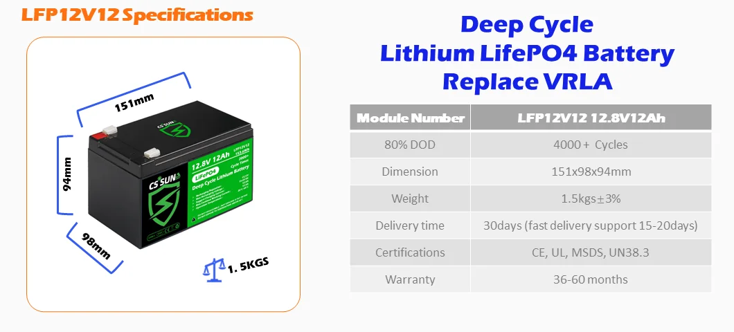 LFP12V12 Specification