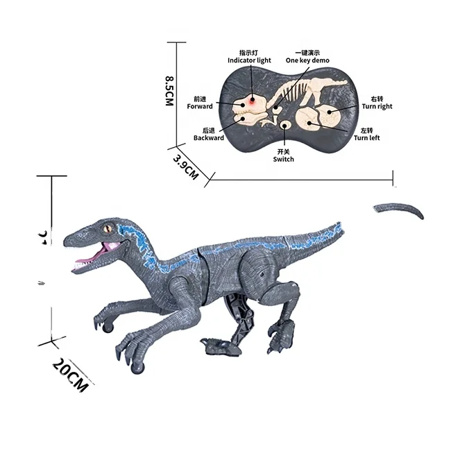 2021 новый стиль 2,4G имитация ходьбы B/O игрушки динозавров с дистанционным управлением, радиоуправляемые игрушки динозавров с дистанционным управлением