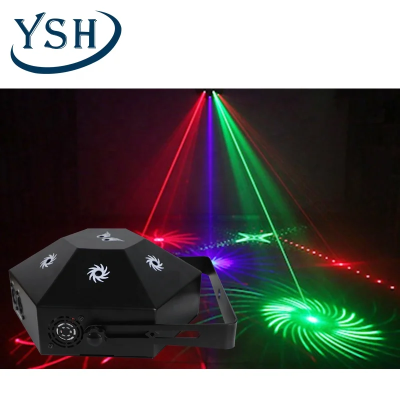 
YSH сценический светильник, 8 глаз, горячие колеса, диско-лазерный светильник, DJ, диско, KTV, бар, вечеринка, светодиодная лампа, декоративный проектор 