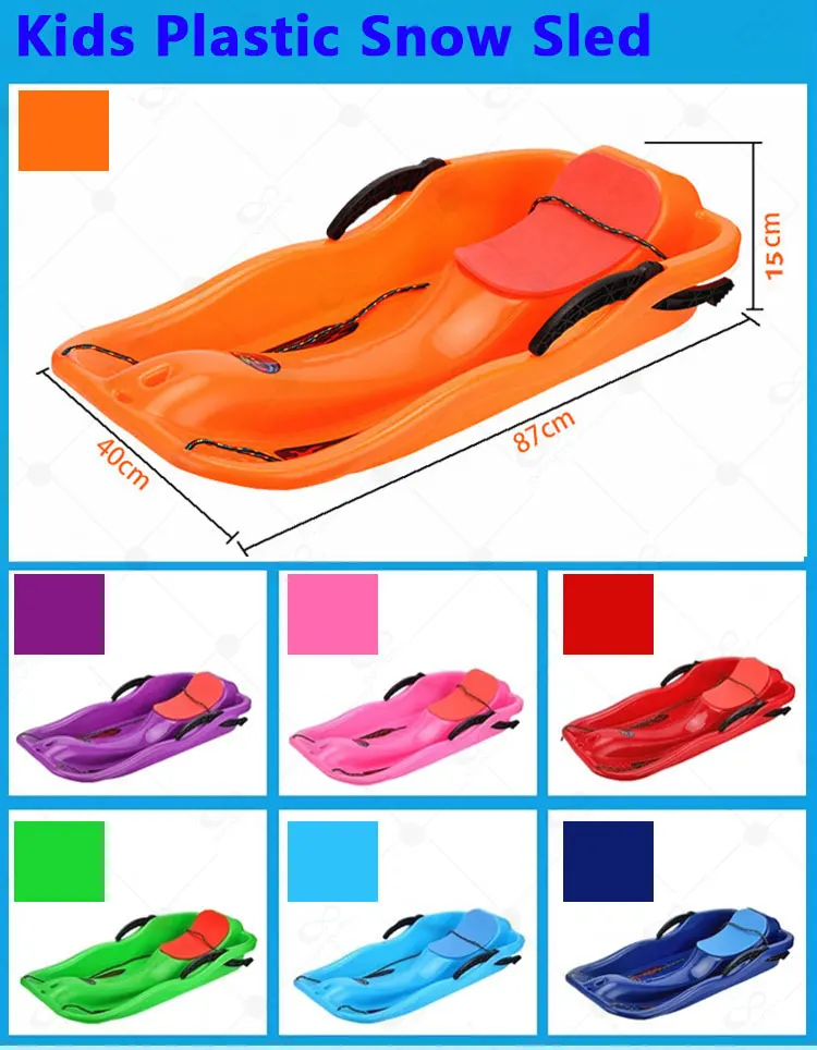 2020 hot sale winter toys kids ride on plastic snow sled for America/Canada/Europe market