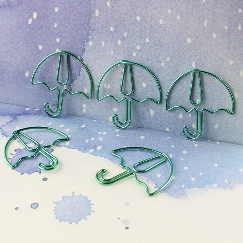 Универсальные Металлические зажимы в форме зонта с зеленым покрытием