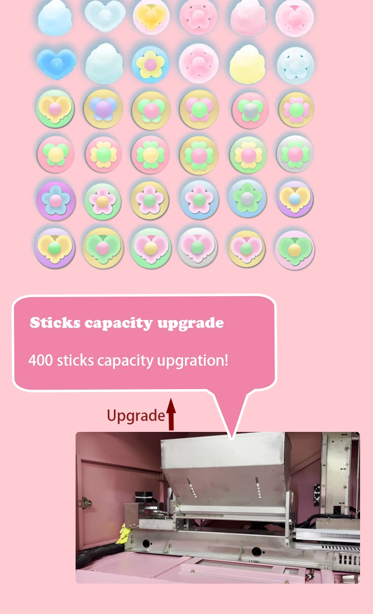 gzDlight Automatic Cotton Candy Vending Machine 606