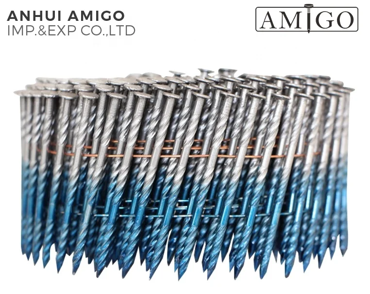 6¦d+¦¦ß+f¦ñCOIL NAILS HALF BLUE COATED