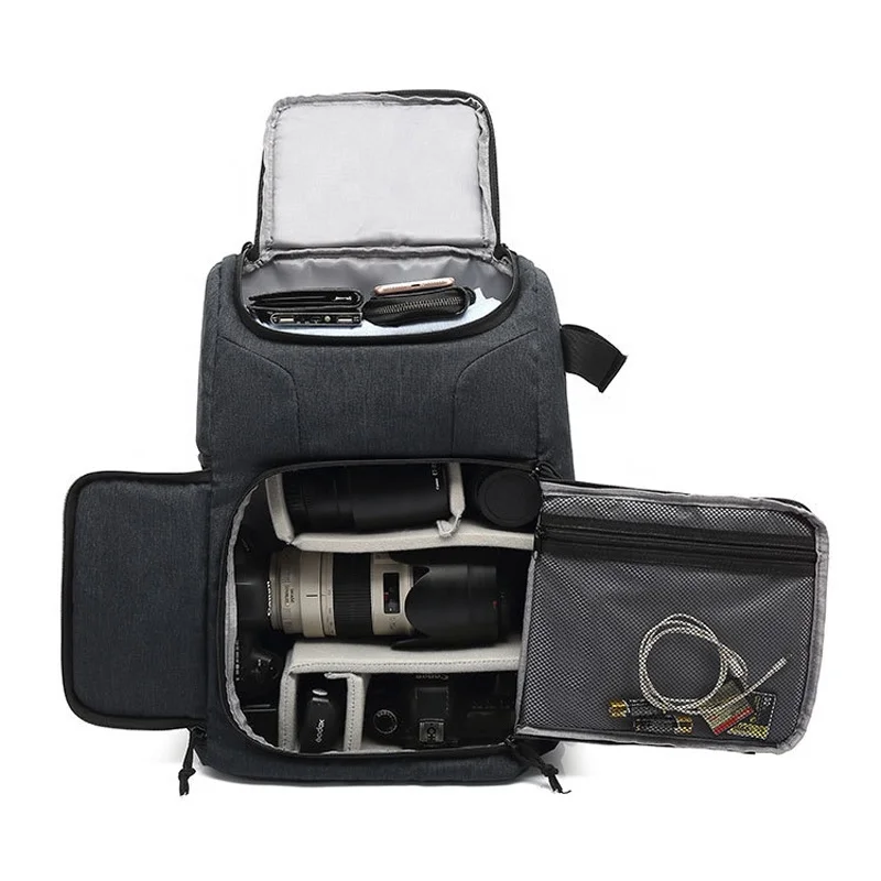 Шэньчжэнь завод путешествия ударопрочный рюкзак для хранения камеры Водонепроницаемый Профессиональный Dslr камера сумка