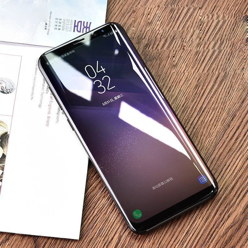 
УФ-стекло с сенсором отпечатков пальцев, закаленное стекло 3D для телефона Samsung Galaxy S21 Ultra S21, Защитная пленка для экрана 