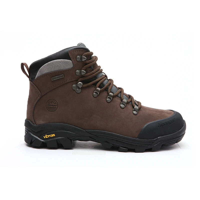 
Темно-коричневые альпинистские ботинки для мужчин/альпинистские ботинки из водонепроницаемой нубуковой кожи 