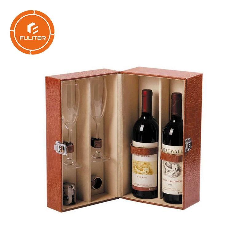 
 Под заказ, оптовая продажа, прозрачная деревянная коробка для вина с окошком для 3 бутылок  