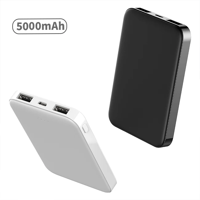 Заводская цена тонкий портативный двойной USB микро мини зарядное устройство для мобильного телефона 5000 mAh powerbank power bank 5000 mah