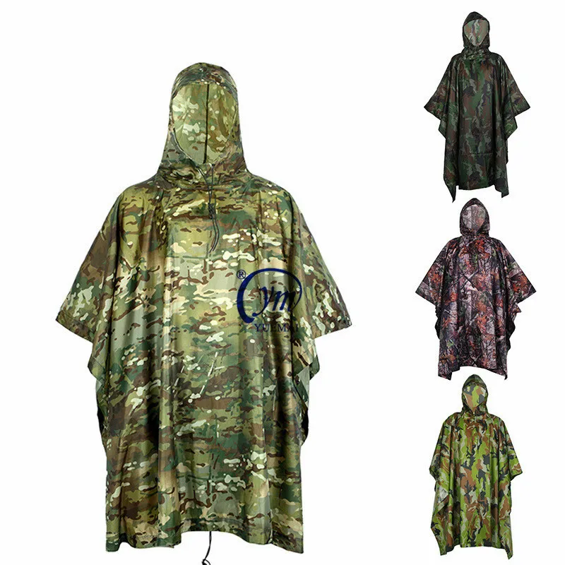 Военный дождевик, армейский Камуфляжный пончо, армейский дождевик, тактический дождевик, длинное пальто, армейский Камуфляжный пончо