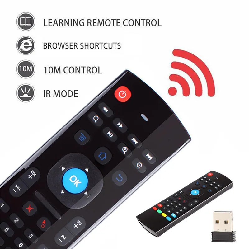 MX3 Air Mouse Remote Control 2.4GHz RF With Wireless Keyboard For X96 mini KM9 A95X H96 MAX Xiaomi Android TV Box PC 6.jpg