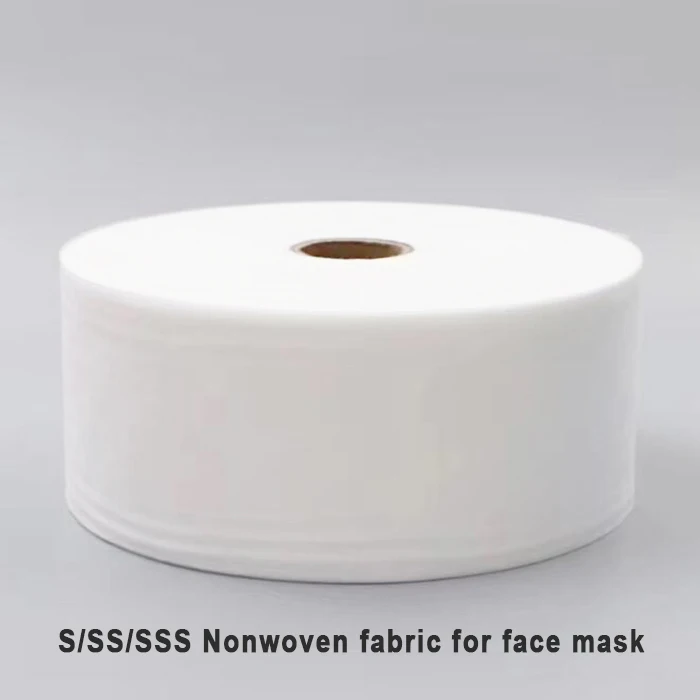 Материал маски для лица из нетканого материала спанбонд, рулон маски для лица