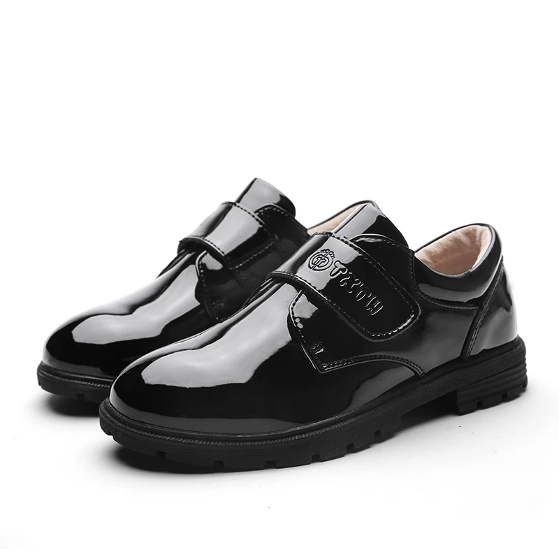 
 Туфли кожаные в британском стиле для мальчиков, обувь для школьных выступлений, для свадьбы, вечеринки, повседневные Мокасины, белые черные  