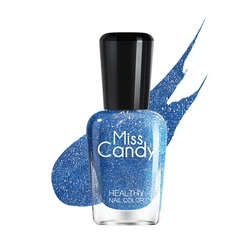 Misscandy NS079 морской синий веганский пилинг на водной основе нетоксичный сахар здоровый лак для ногтей Поставщик