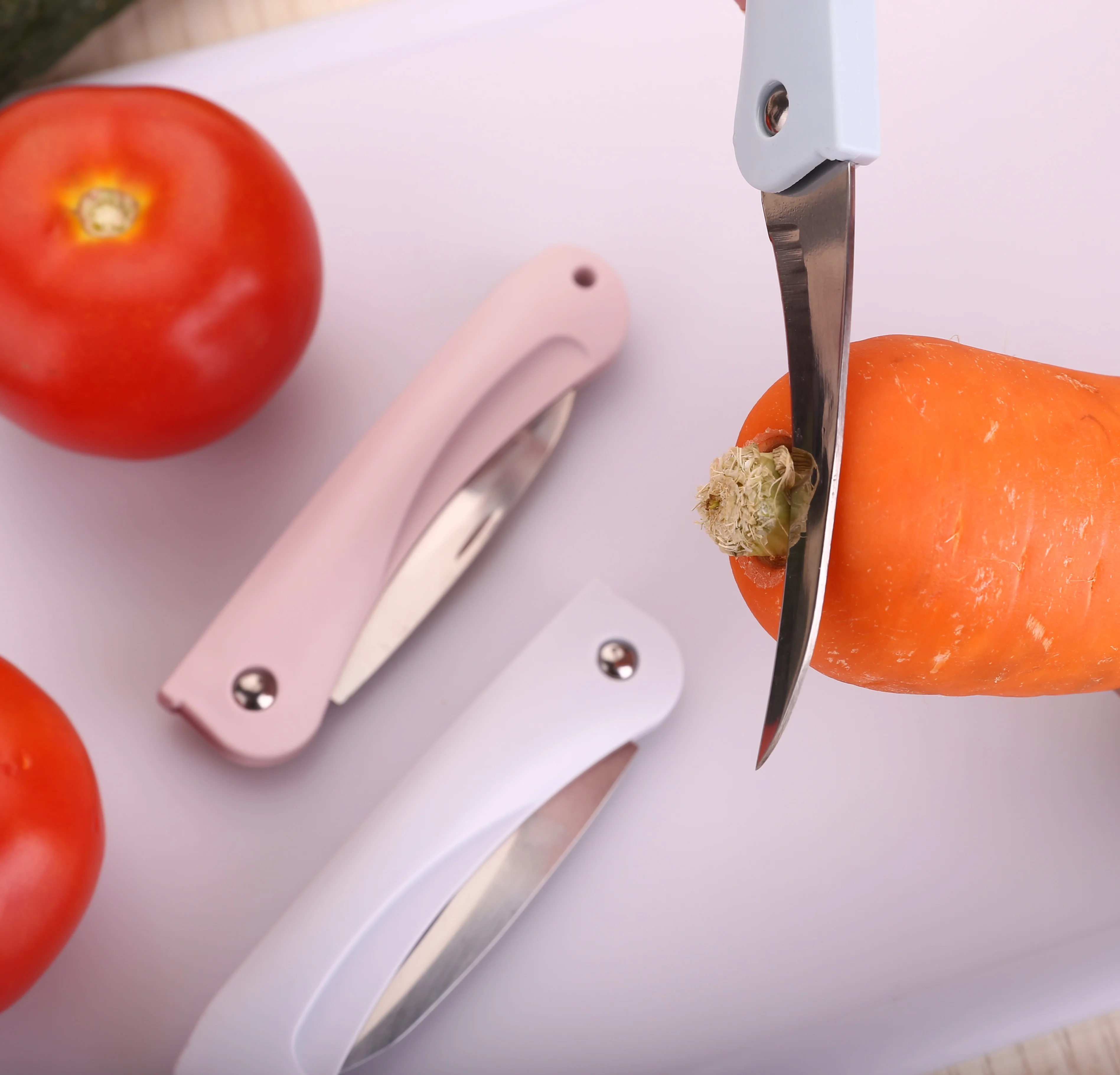 Керамический складной фруктов и овощей Кухонные пилинг Открытый Кемпинг Мини Тонкий Карманный складной нож для кухонных керамических ножей