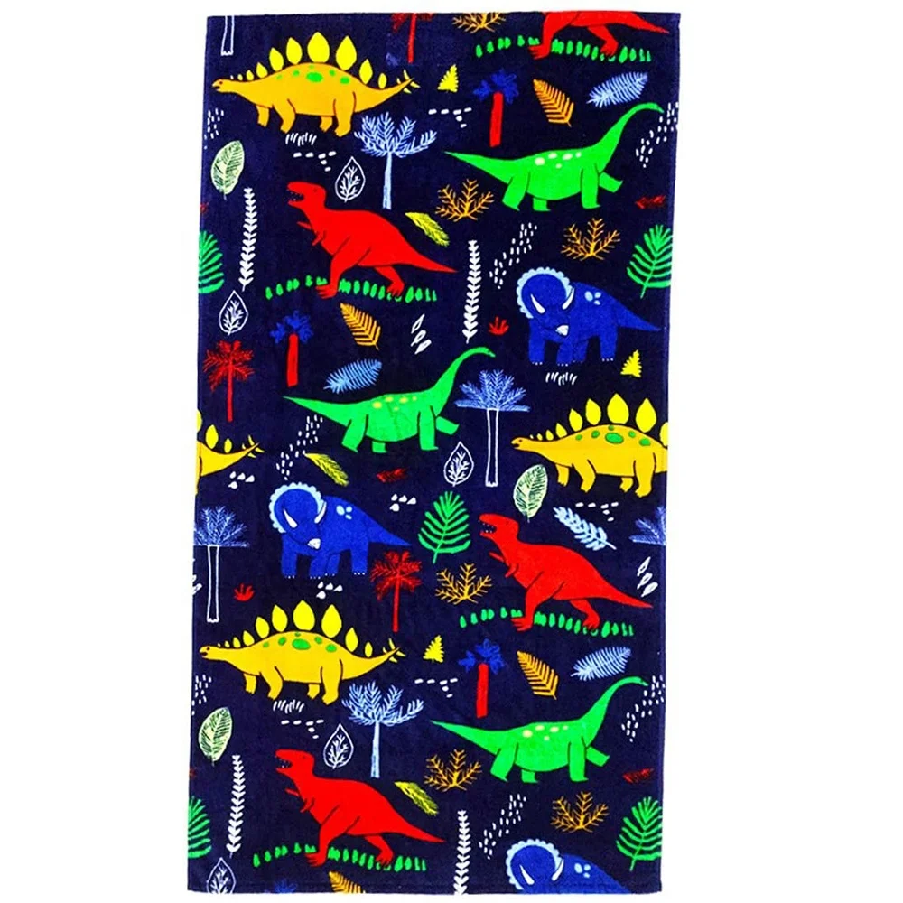 
Новый стиль пляжное полотенце с принтом динозавра пляжное полотенце с принтом из мультфильма пляжа класса ванны кухонные полотенца для бассейна микрофибра ткань для детей 