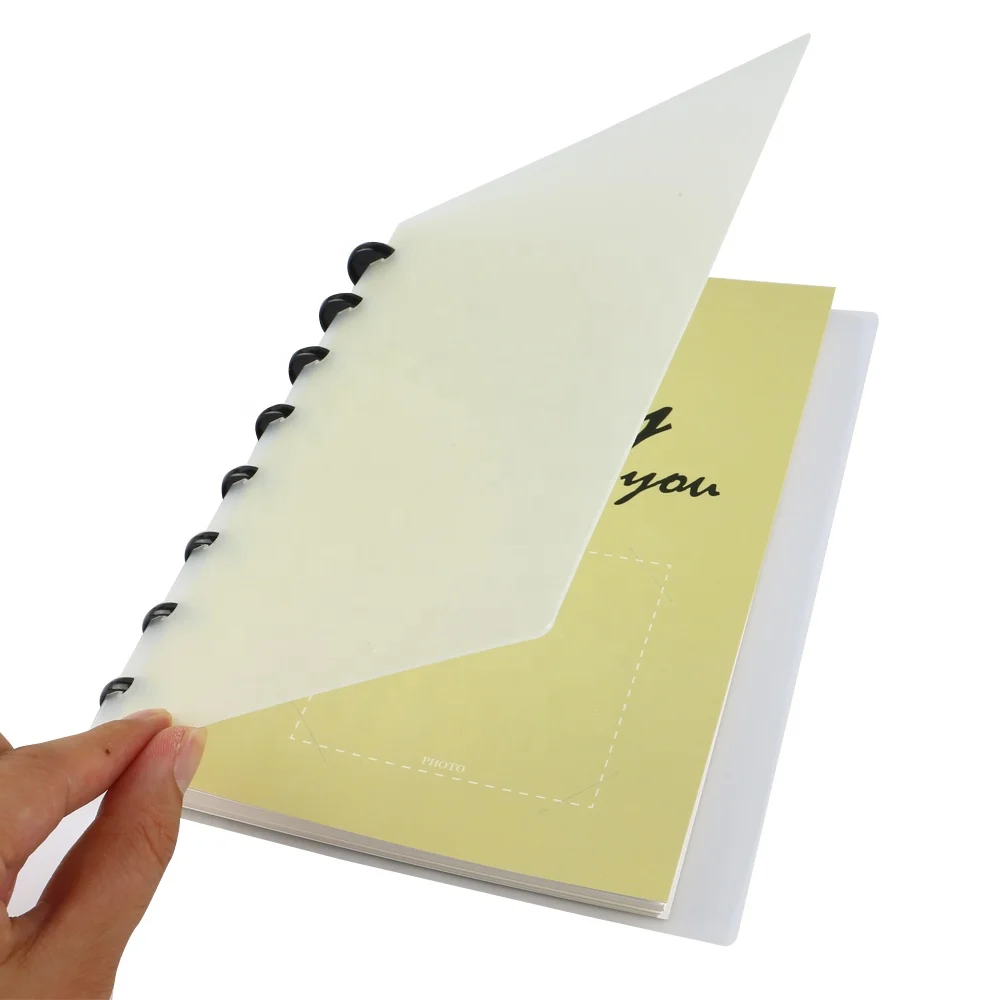Персонализируемый блокнот с орлом для канцелярских принадлежностей, прозрачный блокнот с полимерной обложкой, планировщик с дисками, 60 страниц
