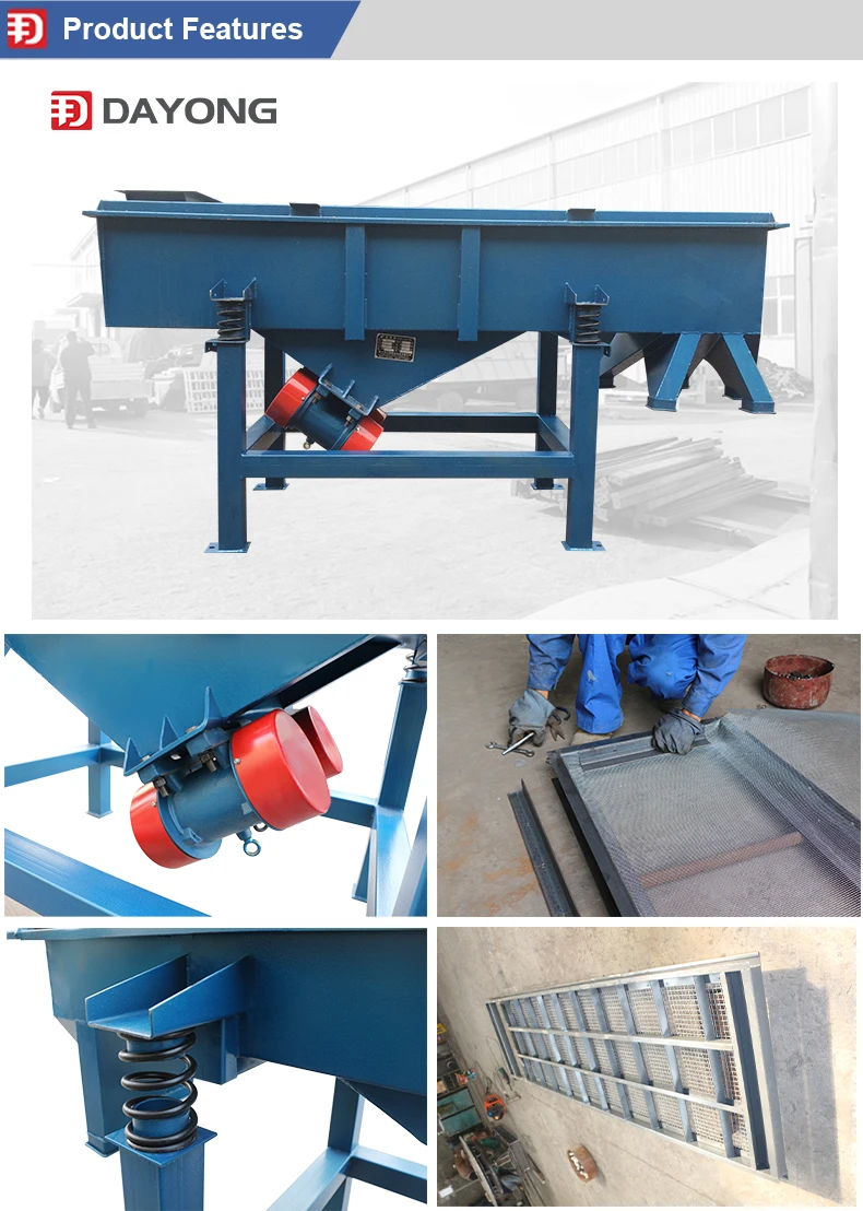 DAYONG Customizable Vibration Sifter Alloy Powder Screening Equipment Linear Vibrating Screen
