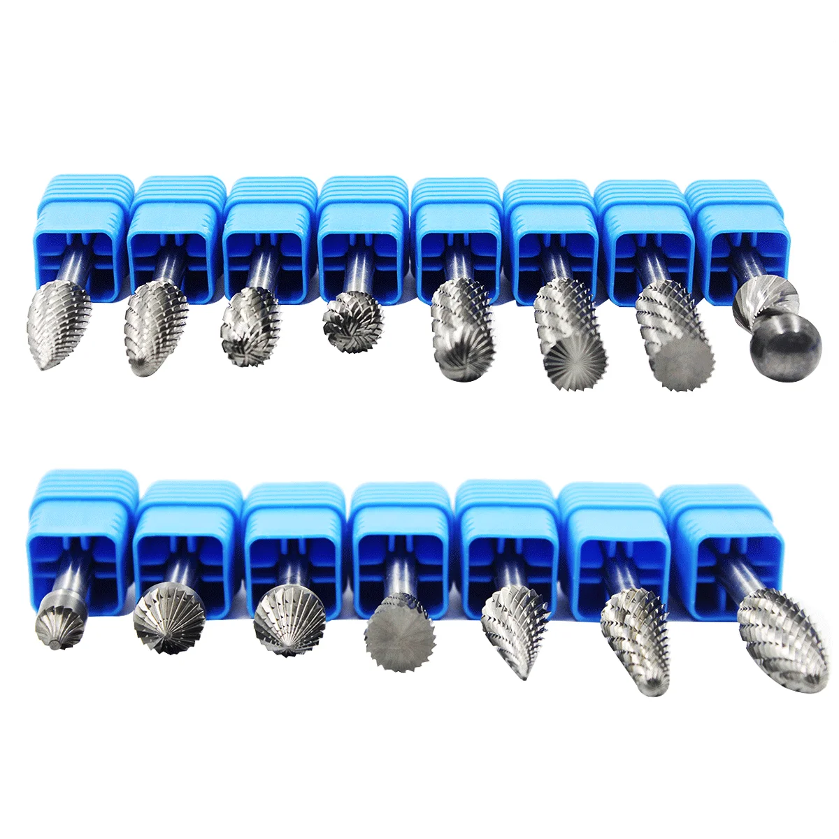 Tungsten Grinder Carbide Burr 1/4" Shank Double Cut Die Grinder Bits Rotary Bits Cutting Burrs For Wood Carving Metal Working