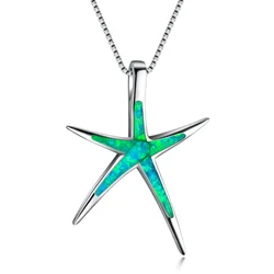 Роскошное ожерелье с подвеской в виде звезды с опалом и пятиконечной звездой